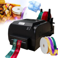 Ribbon Printing Machine 200 DPI Speed Custom Satin Double Row for Gifts Weddings Crafts