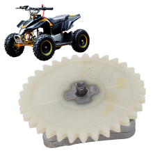 Scooter Oil Pump Assembly with Sprocket for GY6 50cc 139QMB Engine Silver Alloy