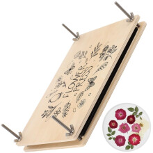 Flower Press Kit for Crafts with Wooden Boards, Fast Moisture Removal, DIY Floral Preservation 11.6x8.1