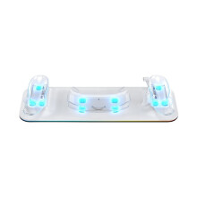 Draadloos Oplaadstation voor Meta Quest 3/Meta 3 VR Multifunctionele Magnetische Zuigkracht RGB-Licht Draadloze Oplaadadapter C
