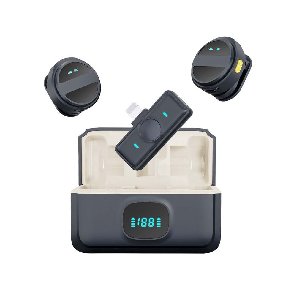 Wireless Lavalier Microphone Noise Cancellation Audio Video Recording Microphone 6033295490441