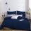 Imperial Rooms (Navy Blue, Single) Plain Duvet Cover Single Double King Bed Set Quilt 2