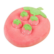 Juguetes de Peluche de Fresa Dibujos Animados Happy Fruit Park Almohada Recogiendo Muñecas de Fresa 22x22cm