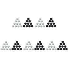 100 Pcs Marbles 16mm Glass Marbles Knicker Glass Balls Decoration Color Nuggets Toy Black and White