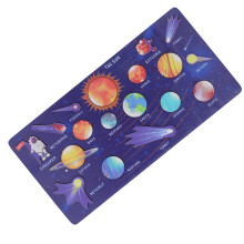 Holz-Sonnensystem-Spielzeug für Kinder, pädagogisches DIY-Matching-Puzzle 30x15cm