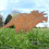 Metal Dinosaur Fence Post Topper,Dinosaurs B 7