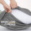 Imperial Rooms (Grey, Single) Plain Duvet Cover Single Double King Bed Set Quilt 6