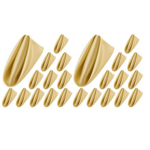 24 StüCk Satin-Servietten, Quadratische Dinner-Servietten, Party-Servietten, Weiche Tischservietten für Romantische Party-Dinner-Dekoration, Gold