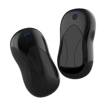 2pcs Magnetic Electric Manual Heater Rechargeable Portable Hand Warmer for Camping Warm Gift Black