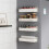 Magnetic Kitchen Shelves for Refrigerator Side - White Plastic Spice Seasoning Rack, Multi-Function Household Organizer 6