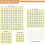 RéGua para Quilting 4 Unidades,RéGua Quadrada AcríLica,Modelos para Quilting,com AnéIs Antiderrapantes (4,5X4,5 Polegadas,6X6 Polegadas,9,5X9,5 6