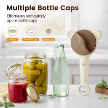4-in-1 Adjustable Lid Remover for Seniors & Arthritis Sufferers, Fits Jars, Bottles & Cans