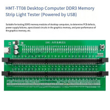 2PCS DDR3 Memory Tester PCB DDR3 Memory Test Card with 110 LED Indicators for Desktop Computer DDR3 Memory Ram Tester