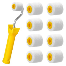 -Farbroller (1 Zoll) zum Ausbessern Von Kanten, Ecken und Zierleisten, Extra Kleine Wollpinsel, -Malerwerkzeug