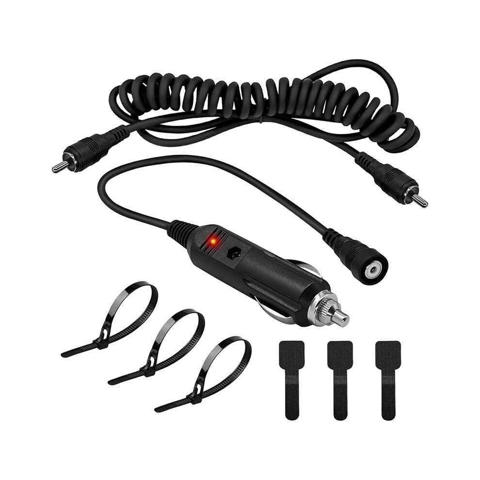 12V Cigarette Lighter Socket Port For Rca Plug For Heated Most Electric Shields,, Visor Port, Snowmobile Heated Helmet Red/Light 6031817343138