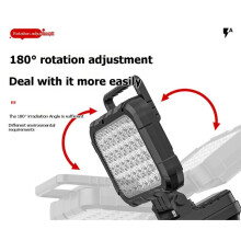Lampe Torche LED Portable avec Port USB et Crochet pour Éclairage D'Urgence pour