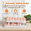 45 Eggs Holder for Fridge, 3 Rows Egg Dispenser,Freshness Ensured with  Recorder,Space-Saving Rolling Eggs Organizer 6