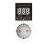1pc Standard Two Round Hole Temperature Controller Socket with High-Precision Digital Display Temperature EU Plug 1