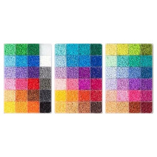 Each Grid Contains 500pcs Hama Beads Iron Beads for Kids Diy Puzzles High Quality Handmade Gift Toy C