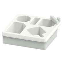 Sofa Cup Holder Tray Car Back Cup Holder Portable Beach Camping Snack Storage Box White