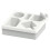 Sofa Cup Holder Tray Car Back  Cup Holder Portable Beach Camping Snack Storage Box White 1