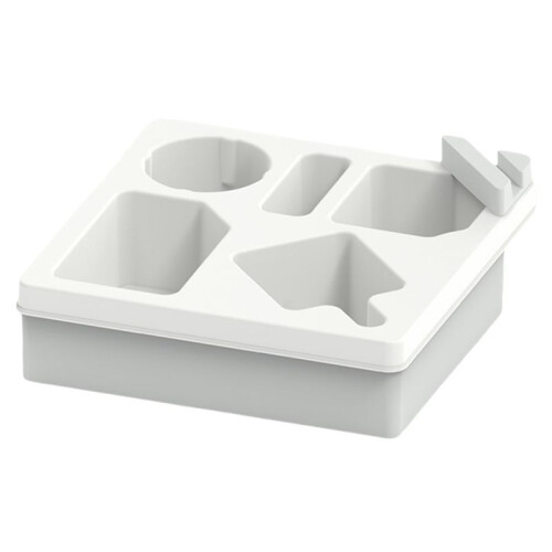 Sofa Cup Holder Tray Car Back  Cup Holder Portable Beach Camping Snack Storage Box White