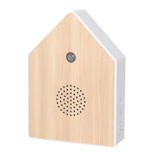 Wall-Mounted Bird Chirping Box with Motion Sensor, Natural Wooden Sound Box for Relaxation