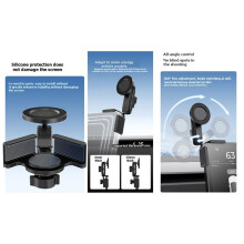 SK28 Magnetische Bildschirmhalterung für , 360 Drehbar, mit Doppelverriegelung, Ideal für Reisen, Vlogs, Navigation und Armaturenbrett