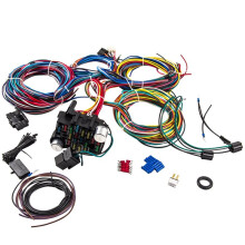 Complete Automotive Wiring Harness Kit for Chevy Mopar Hotrods Ratrods 21 Circuit Wiring Harness Kit