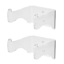 2 Pack Guitar Wall Hanger Transparent Durable Clear Acrylic Wall Mount Rack para Guitar Violin