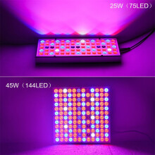 (EU Plug, 25W) Painel de luz para planta com espectro completo, 25/45w, led, crescimento de mudas, 85 ~ 265v, iluminação horticultura suculenta para