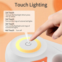Laisse Rétractable pour Chien de 5 M avec Lampe de Poche LED, Laisse en Nylon Durable, Contrôle Réglable pour la Marche et la Course des Animaux de