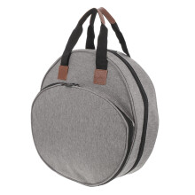 Knitting Bag with Multiple Compartments Yarn Organizer Tote for Crochet and Sewing Accessories Gray