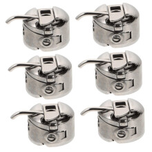 6pcs Sewing Machine Bobbin Case Replacement with Durable Stainless Steel for Home Sewing