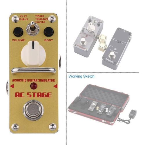 Tomsline AAS-3 AC Stage, Akustikgitarren-Simulator-Pedal