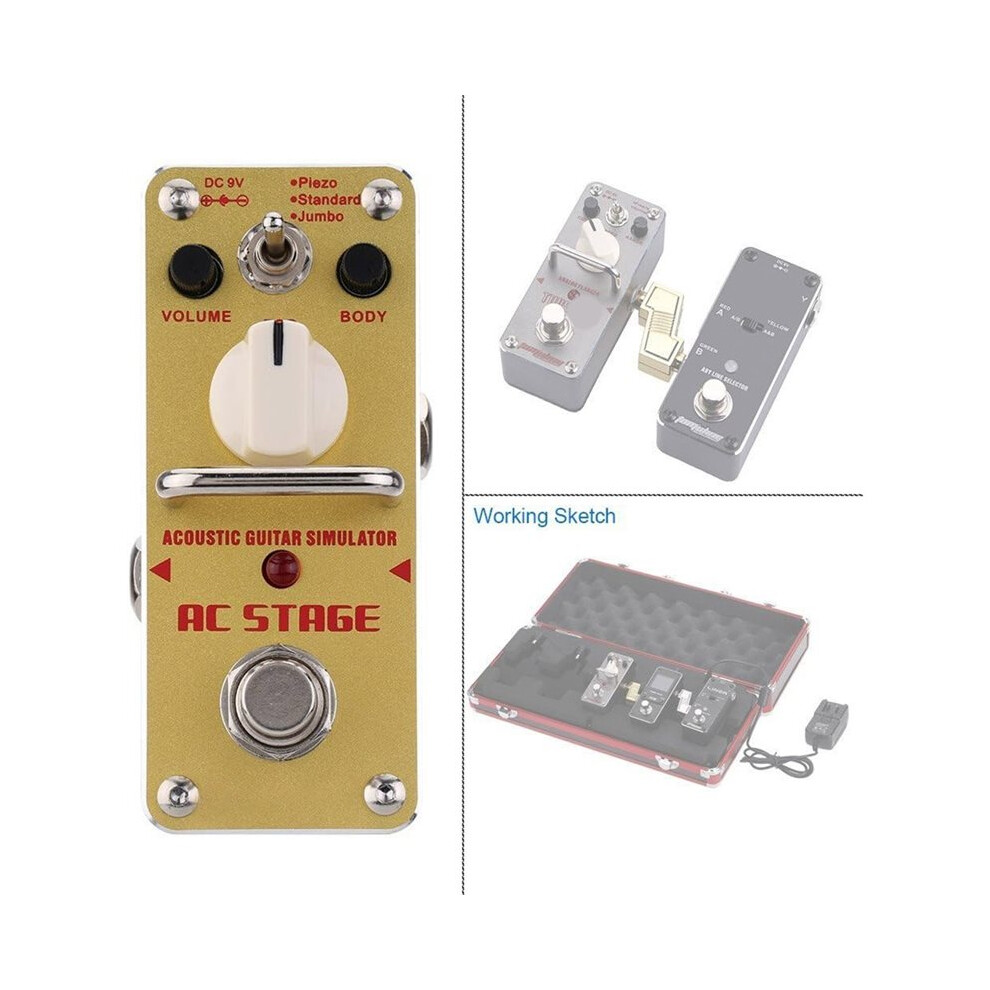 Tomsline AAS-3 AC Stage, Acoustic Guitar Simulator Pedal