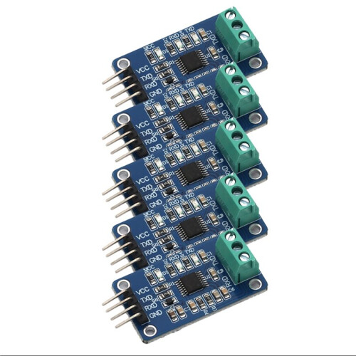 5Pcs TTL to RS232 Module UART Serial Port Conversion 3.3 /5V Power Supply for Computer Network Communication