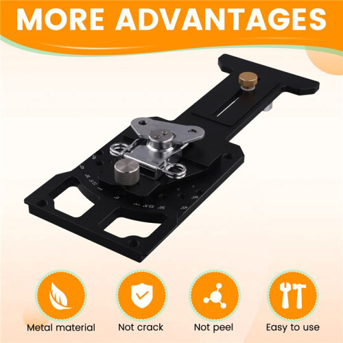 Adjustable Angle Track Saw Square with 60 to 60 Quick Positive Angle Stop 90 Degree Right Angle Rail Square Guide
