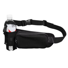 Waterproof Sports Bum Bag with Kettle Holder - Fitness Gym Bag for Running, Crossbody Storage, Outdoor Activities