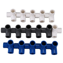 16 St Plast PVC 20 Mm Slang T-Koppling 3-VäGs Skarv för TräDgåRdsbevattning Bevattning RöR Adapter RöR Delar Verktyg