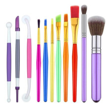 11 PièCes SéRies Gâteau DéCoration Brosses Outils Ensemble Cookie DéCoration Brosses Fondant DéCoration Outils Fondant DéCoration Fournitures