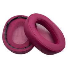 1 Pair Sponge Ear Pads for MDR-100AAP 100A H600A Headset Cushion Cover Earpads Replacement Bordeaux Red