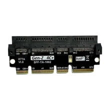 Carte Adaptateur PCIe5.0 X16 Vers Gen-Z 4C+ Carte de Test et de Protection Surélevée EDSFF 4C+ Prenant en Charge Gen5 PCI-E 5.0 512 Gbit/S
