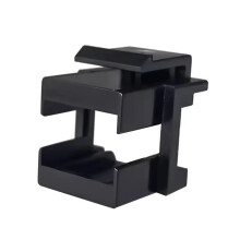 50pcs RJ45 Jack Coupler Wall Plate Patch Panel Blind Plate for RJ 45 Frame RJ45 LC & SC Coupler Black