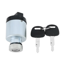 Excavator Ignition Switch with Keys for Hitachi EX602 EX1002 EX1202, 6 Pin DirectFit Replacement