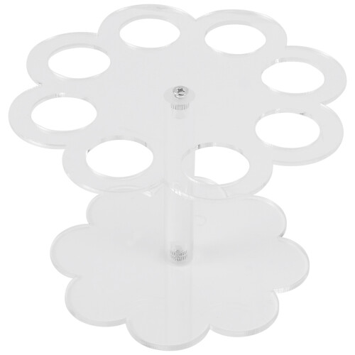 Detachable 8 Löcher Acryl Eistüte Halter Stehen