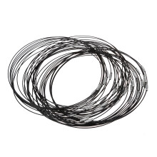 40 PCS Collar with Metal Necklace Chain Black Choker