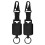 Retractable Carabiner Keychain Ring Extendable Outdoor Reels Easy Pull Back Clip 1