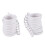 20X White 25Mm Inner Plastic Curtain Rings 1