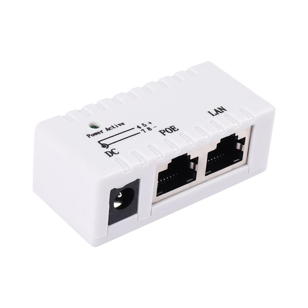 Poe Splitter Poe Injector Rj45 5.5Mm X 2.1Mm Input Passive Poe Injector Splitter Adapter Connector For Ip Network Camera(White) 6031177026498